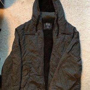 Men’s Sherpa Fur Lined Thick Coat. BRAND NEW!